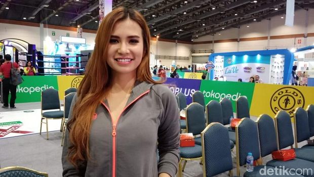 Maria Vania saat ditemui di acara Goifex baru-baru ini.