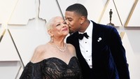 Michael B Jordan, bintang Black Panther, mengajak sang bunda untuk hadir di acara tersebut. Frazer Harrison/Getty Images