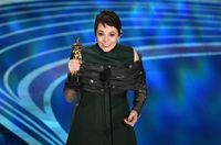 Olivia Colman di Oscars 2019.