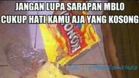 Buat para jomblo, pastikan perut terisi ya sebelum beraktivitas. Cukup hati saja yang kosong. Foto: Istimewa