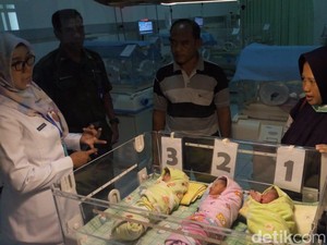 Anugerah di Usia 41 Tahun, Ibu di Ponorogo Lahirkan Bayi Kembar 3