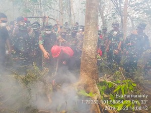 10 Instruksi Panglima TNI Padamkan Lahan Terbakar di Pulau Rupat
