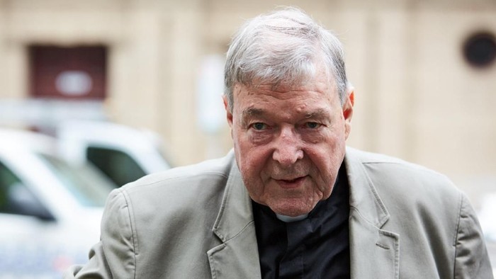 Cardinal George Pell arrives at the County Court in Melbourne, Australia February 26, 2019. AAP Image/Erik Anderson/via REUTERS ATTENTION EDITORS - THIS IMAGE WAS PROVIDED BY A THIRD PARTY. NO RESALES. NO ARCHIVE. AUSTRALIA OUT. NEW ZEALAND OUT. NO COMMERCIAL OR EDITORIAL SALES IN NEW ZEALAND. NO COMMERCIAL OR EDITORIAL SALES IN AUSTRALIA.