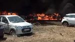 Ratusan Mobil Terbakar karena Rokok