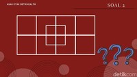 Di soal kedua mungkin kamu memerlukan kertas dan alat tulis. Perhatikan dan hitung dengan teliti, ada berapa persegi di gambar tersebut? (Foto: detikHealth) 
