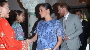 Foto: Gaya Meghan Markle Tebar Pesona di Istana Raja Maroko