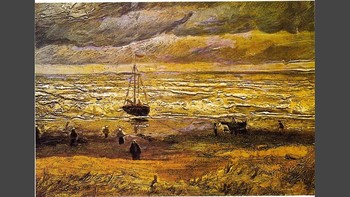 Karya Vincent van Gogh lainnya yang diketahui hilang adalah lukisan The View at the Sea at Schevenigen. Lukisan ini diketahui hilang dari Museum Van Gogh pada 7 Desember 2002. Dok. BBC.