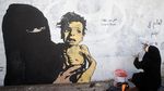 Mural Ibu dan Anak Korban Perang di Yaman Bikin Miris
