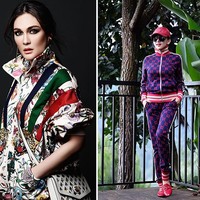 Sesekali keduanya menunjukkan sisi sporty mereka dengan busana bergaya tracksuit. Menariknya, Luna dan Syahrini sama-sama pernah terlihat memakai tracksuit Gucci dengan desain berbeda. (Foto: Instagram)