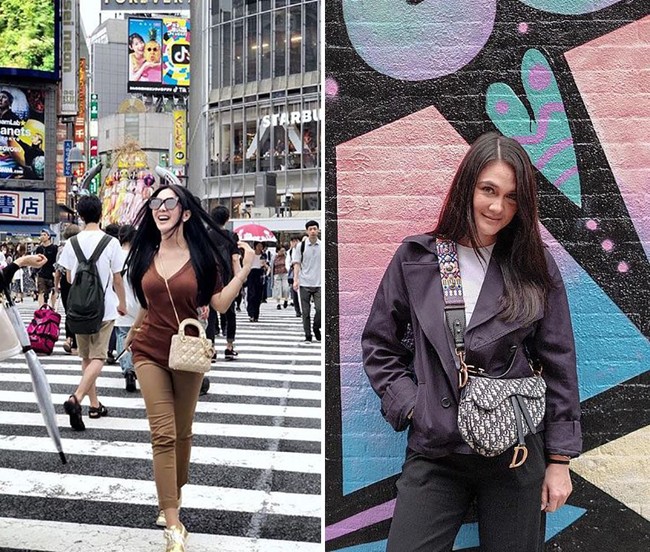 Selain Hermes, tas Dior juga menjadi favorit mereka. Luna dengan Dior Saddle Bag dan Syahrini memilih sesuatu yang feminin dengan Lady Dior Bag. (Foto: Instagram)