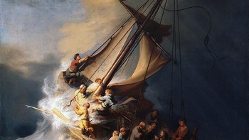 Lukisan karya Rembrandt berjudul Christ In the Storm on the Lake of Galilee diketahui hilang di tahun 1990 dan belum ditemukan sampai sekarang. Dok. BBC.