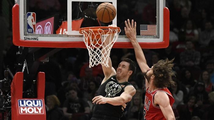 Milwaukee Bucks menang atas Chicago Bulls 117-106 dalam lanjutan NBA (Foto: David Banks-USA TODAY Sports)