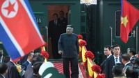 Jong Un melakukan perjalanan menggunakan kereta selama lebih dari dua hari dari Pyongyang, Korea Utara, menuju Vietnam untuk menghadiri pertemuan dengan Presiden AS Donald Trump. Stringer via Reuters.