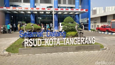 Penampakan Bekas Kebakaran di RSUD Kota Tangerang
