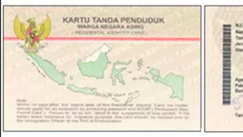 Blangko e-KTP untuk warga negara asing/Dok Istimewa