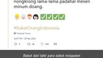 Cuitan Lucu Netizen Soal Bakat Makan Orang Indonesia