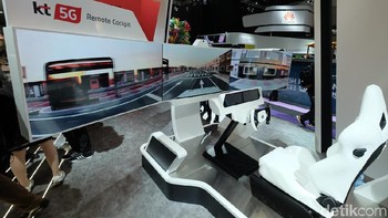 Teknologi 5G juga bisa diandalkan untuk membuat semacam remote kokpit semacam ini. (Foto: detikINET/Ardhi Suryadhi)