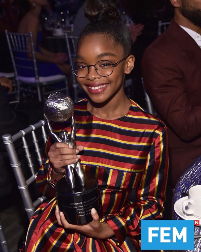Sebagai seorang aktris, Marsai Martin pun bisa dibilang cukup prestasi. Prerannya sebagai Diane Johnson telah mendapat sejumlah nominasi dan penghargaan. Foto: Instagram @marsaimartin