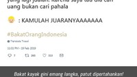 Kalau kamu beli barang dari teman dan tidak ditawar, ini sudah termasuk bakat.  Foto: Twitter