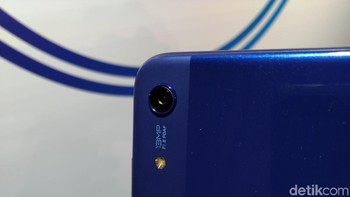 Walau hanya satu, kamera belakang 13MP Honor 8A diklaim bisa hasilkan foto bokeh. Foto: Muhamad Imron Rosyadi/detikINET