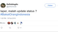 Dikit-dikit update status. Lapar update status. Ngantuk update status. Bokek juga update status. Kasian. Foto: Twitter