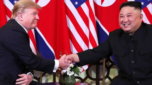 Trump dan Kim Jong-Un bertemu untuk kedua kalinya di Vietnam