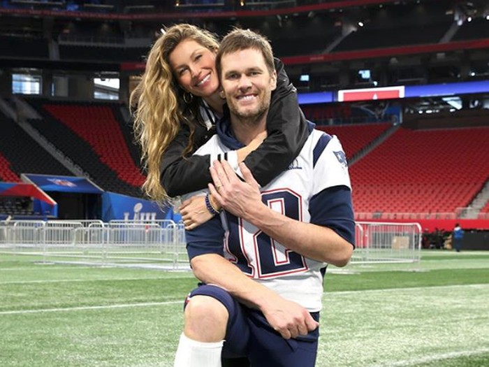 Gisele Bundchen Gisele Bundchen dan Tom Brady.