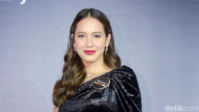 Pevita Pearce saat ditemui di kawasan SCBD.