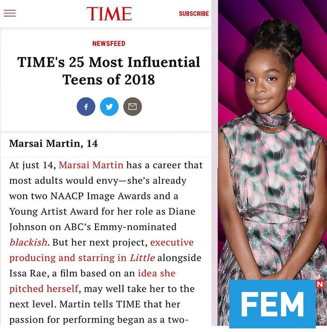 Tidak peduli apakah kamu berusia empat atau 84, tidak ada batasan pada apa yang bisa kamu lakukan. Dan jika kamu membuktikan bahwa kamu bisa melakukannya, kamu tidak perlu menunggu. Seseorang berusia 13 tahun menciptakan film ini dan itu menjadi film mengajutkan, disukai, dan memuaskan, tuturnya.  Foto: Instagram @marsaimartin