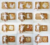 Gemas! Ibu Ini Pakai Pizza untuk Hitung 12 Bulan Umur Bayinya