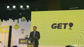 Wakil Menteri Ekonomi Digital dan Masyarakat Thailand, Pansak Siriruchatapong juga hadir dalam peluncuran ini. Ia mengatakan kolaborasi Get dan Go-Jek merupakan contoh kerjasama yang baik antara Indonesia dan Thailand.  (Foto: detikINET/Virgina Maulita Putri)