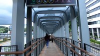 Terdapat sejumlah rambu-rambu di dalam JPO.
