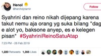 Salah satu bukti protes netizen kalau ke kondangan nih. Dagingnya alot sampai baksonya yang anyep alias tak ada rasa! Foto: Twitter