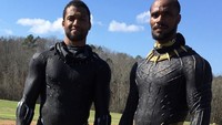Khalid Ghajji dan Daniel Graham mungkin tak seterkenal Michael B Jordan dan Chadwick Bosenan di film Black Panther. Dok. Instagram/khalidghajji