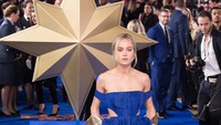 Brie Larson saat hadir di acara Captain Marvel European Gala di London, Inggris pada Rabu (27/2) waktu setempat. Jeff Spicer/Getty Images