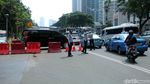 Kemacetan Imbas Arak-arakan di Jalan Sudirman