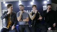 Kodaline saat ditemui di kawasan Barito, Jakarta Selatan pada Kamis (28/2). Pool/Palevi S/detikFoto.