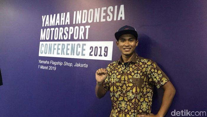 Pebalap Yamaha Indonesia Galang Hendra Pratama. (Foto: Redzi Arya Pratama/detikSport) Pebalap Yamaha Indonesia Galang Hendra Pratama. (Foto: Redzi Arya Pratama/detikSport)