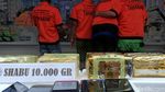 Penampakan Lima Pengedar 10 Kg Sabu yang Dibekuk Polisi