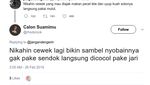 Cuitan Netizen yang Mau Nikahin Cewek Cuek Ketika Makan