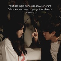 Kamu bebas kemana pun yang penting ada aku yang selalu ikut. Foto: dok. Wolipop