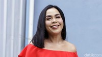 Melaney Ricardo saat ditemui di studio Trans TV, Kapten Tendean, Jakarta Selatan pada Jumat (1/3). Pool/Palevi S/detikFoto.