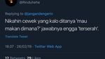Cuitan Netizen yang Mau Nikahin Cewek Cuek Ketika Makan