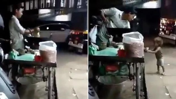 Penjual Makanan Ini Berikan Makanan Gratis untuk Anak Kecil di Pinggir Jalan