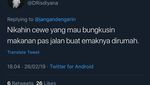 Cuitan Netizen yang Mau Nikahin Cewek Cuek Ketika Makan