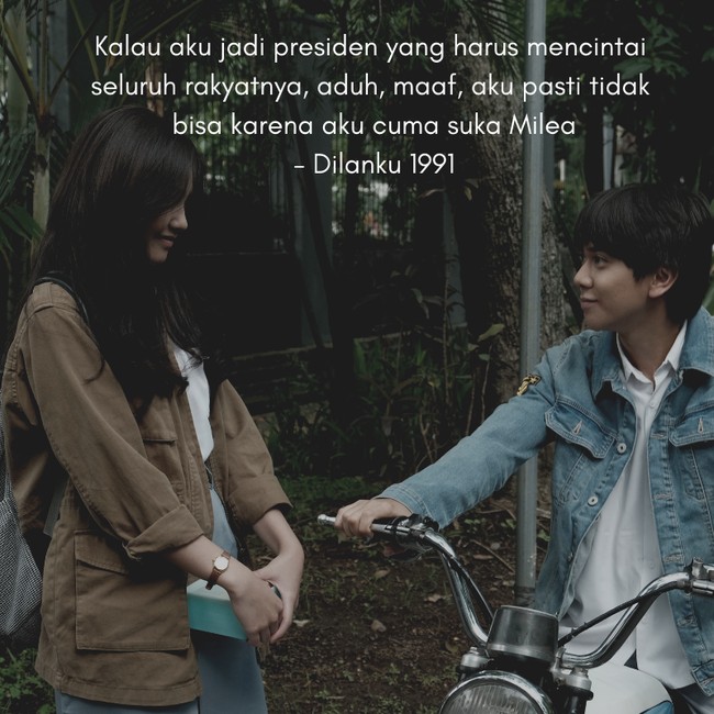 Duh dibuat baper dengan gombalan Dilan. Foto: dok. Wolipop