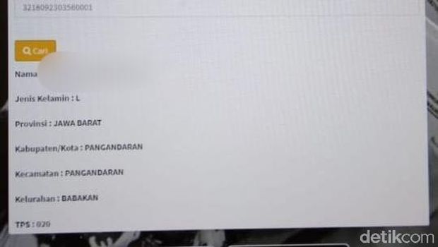 Tangkapan layar Bawaslu