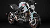Zero SR/F juga sudah memakai lengan ayun jenis banana swingarm. Dan kesan padat di motor ini terlihat mulai dari bagian tangki, tempat penyimpanan baterai lithium-ion dan ukuran kaki-kakinya yang besar. Foto: Zero Motorcycle