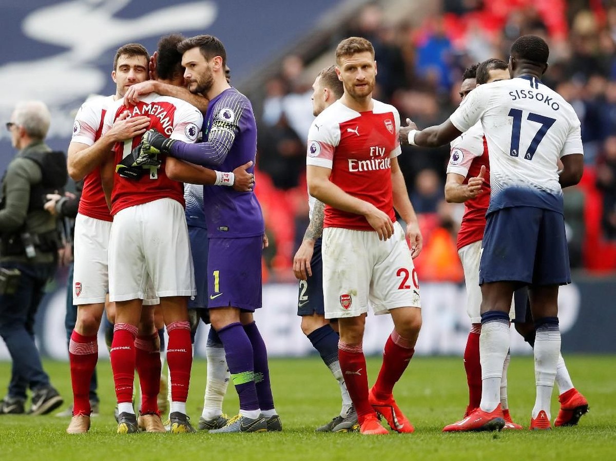 Arsenal saat berhadapan dengan Tottenham Hotspur di Liga Inggris musim lalu. (Foto: Reuters)