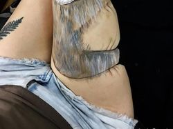 Ngeri Tapi Keren! Lukisan 3D di Tubuh Tampak Nyata